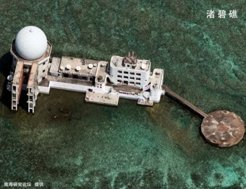 中国南海造岛全貌最新消息图片,外媒称中国在