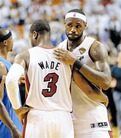 詹姆斯对韦德的评价 詹姆斯和韦德的关系 NBA