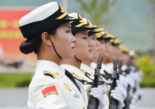 漂亮的中国三军仪仗队女兵 三军仪仗队俄罗斯