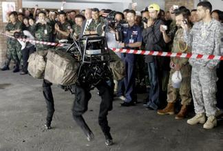 美军大狗机器人的机械结构,美国大狗机器人作