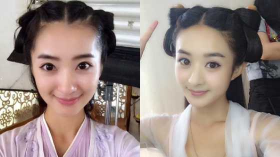 赵丽颖整容前后照片对比 赵丽颖替身完胜本尊她是谁?