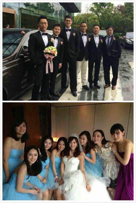 张雨绮老公身份造假已婚生女证据曝光 袁巴元与葛晓倩结婚现场图