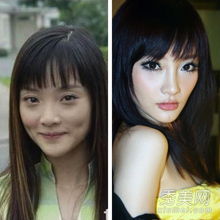 李小璐最想消毁的照片素颜照吓死人 李小璐整容前后照片对比曝光