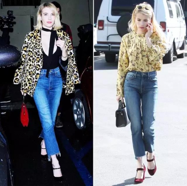 直筒牛仔裤怎么穿好看怎么卷裤脚 今年秋天直筒牛仔裤最in